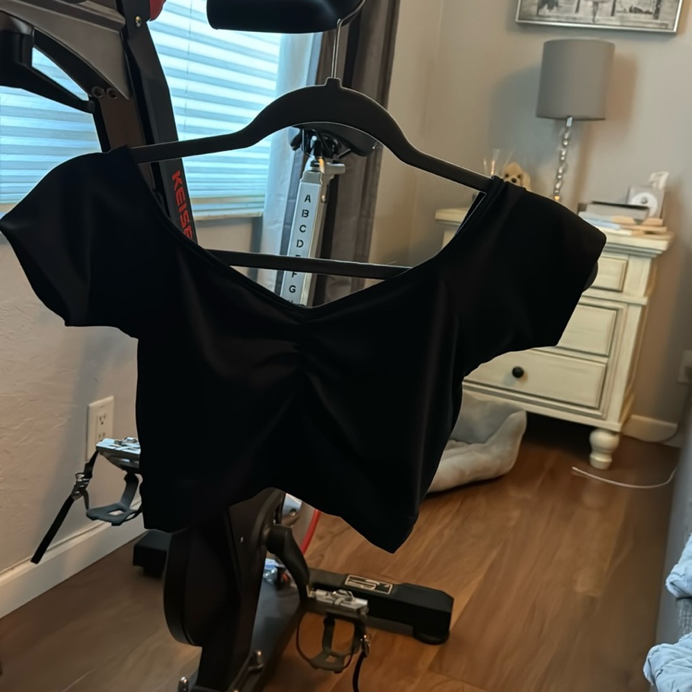 Bombshell Sportswear Black Crop Top